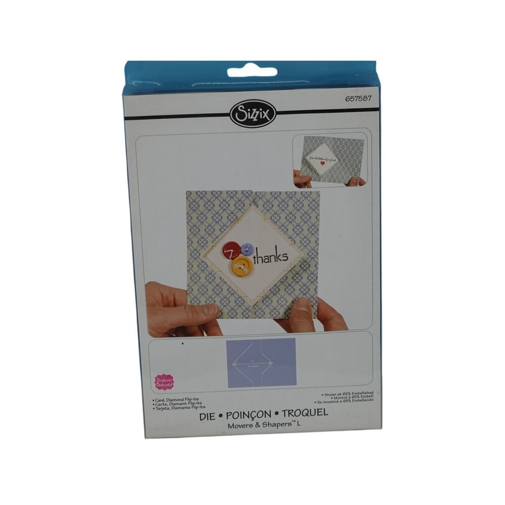 Sizzix Card, Diamond Flip It Die New